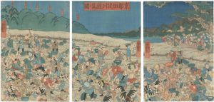 芳艶「京都加茂川遊覧ノ図」
