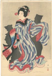 Natori Shunsen / Nakamura Jakuemon III as Yaoya Oshichi