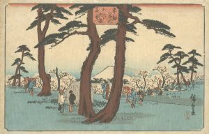 広重初代「東都名所　あすかやま花盛」