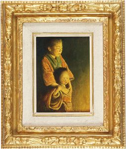 モーティマー・メンペス「自筆画　日本の子供」