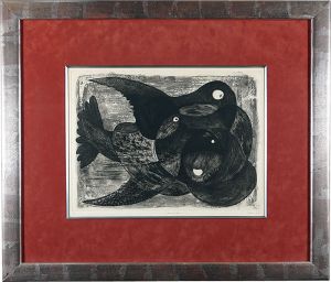 駒井哲郎「L'oiseau et le fruit」