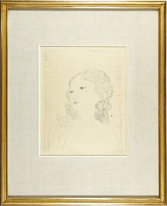Fujita Tsuguharu (Leonard Foujita) / Tete de fillette