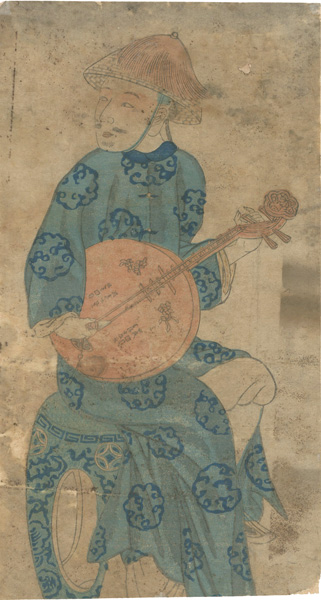 Unknown “Nagasaki-e: A Man Playing Ruanxian”