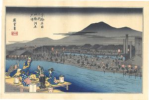 京都名所之内　四条河原夕涼【復刻版】