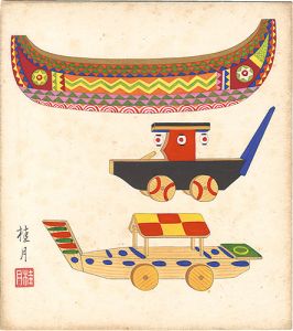 Shimizu Keigetsu / Shikishi Paper Board: Dolls