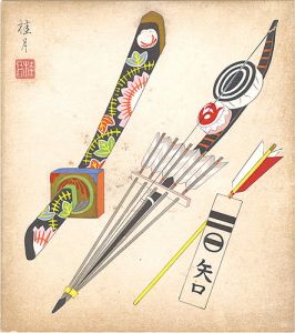 Shimizu Keigetsu / Shikishi Paper Board: Dolls