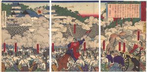 吟光（銀光）「鹿児嶋新聞　熊本城戦争図」