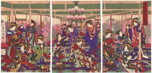 国利「花の姿郭の蔭絵」