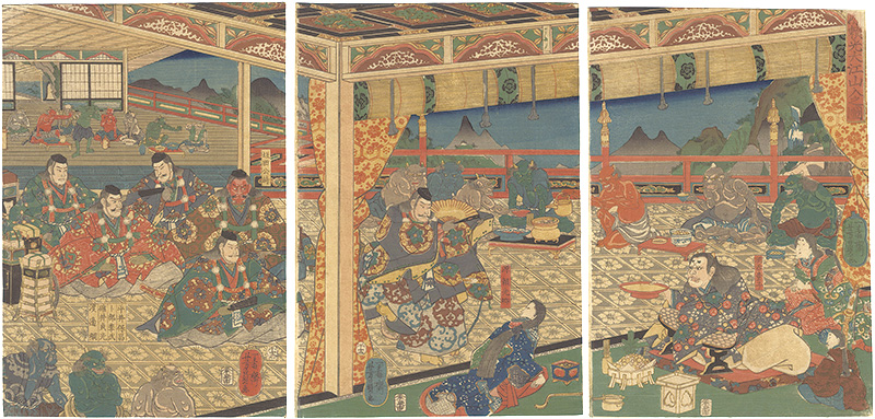 Yoshikazu “Minamotono Yorimitsu(Raiko) Bursting Shuten-doji”