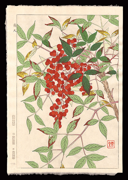 Kawarazaki Shodo “Nandina domestica”