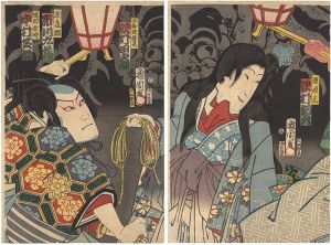 国周「来宵蜘蛛線」