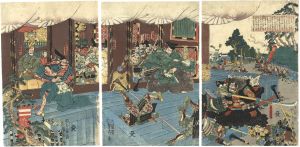 貞秀「畠山重忠・悪七兵衛景清（仮題）」