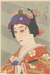 Natori Shunsen / Original Painting /Nakamura Utaemon Ⅵ as Shirabyosh in Doujoji Temple