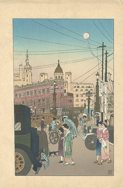 Nakazawa Hiromitsu “Nihonbashi in Early Spring”