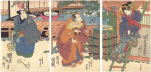 Kunisada I / Kabuki Play: The Storehouse of Loyal Retainers [仮名手本忠臣蔵]