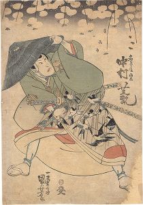国芳「桜時花吉原」