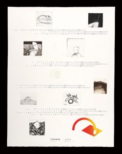 野見山暁治 清塚紀子 田村文雄 駒井哲郎 小山松隆 小野忠重 福岡奉彦 福沢一郎 中林忠良 原健「東京芸術大学版画カレンダー1973 Atelier C-126」