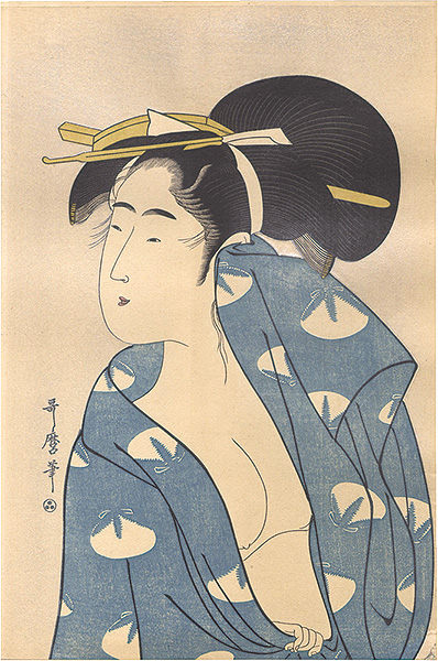歌麿「湯上り美人【復刻版】」