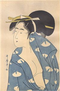 歌麿「湯上り美人【復刻版】」