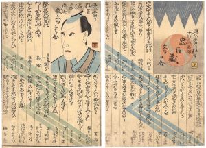 作者不詳「思ひ当り狂言大江戸の名残 忠臣蔵文句口合　上・下」