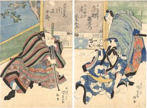 Kunisada I / Kabuki Play: The Storehouse of Loyal Retainers [仮名手本忠臣蔵]
