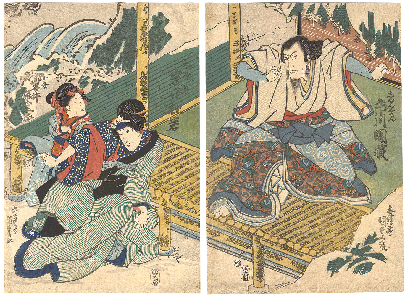 Kunisada I “Kabuki Play: Hime Komatsu Nenohi Asobi”
