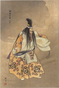 月岡耕漁「能楽百番　田村」