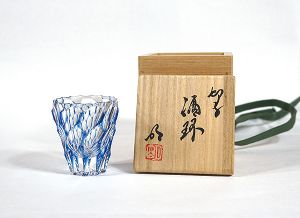 渡邊明「切子酒杯」