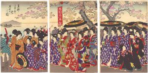 Chikanobu / Celebration of the Thirtieth Anniversary of Capital Relocation / Palace Maids [奠都三十年祭　奥女中之図]
