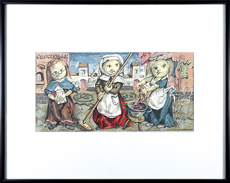 Fujita Tsuguharu (Leonard Foujita) “Concierge”
