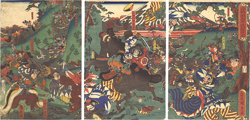 国久「源頼朝公富士裾野牧狩之図」