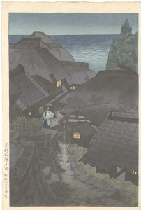 房州太海の夕辺