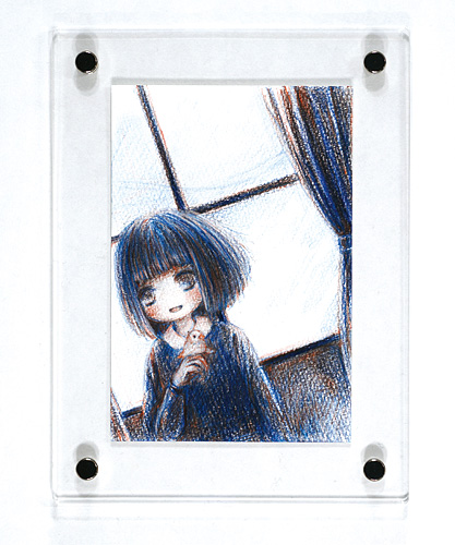 Sawada Moco “Red and blue pencil drawing works”