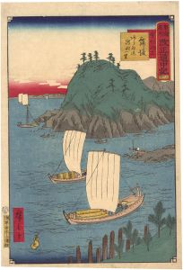 The Travel Journal of the Revised Fifty-three Stations of Famous Places in Tokai / No. 34: Maisaka