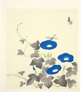 徳力富吉郎「朝顔（仮題）」