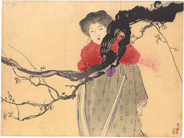 梶田半古「木版口絵」