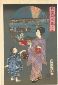 Chikanobu / Daydreams by Magic Lantern / River Opening [幻燈写心競　川開]
