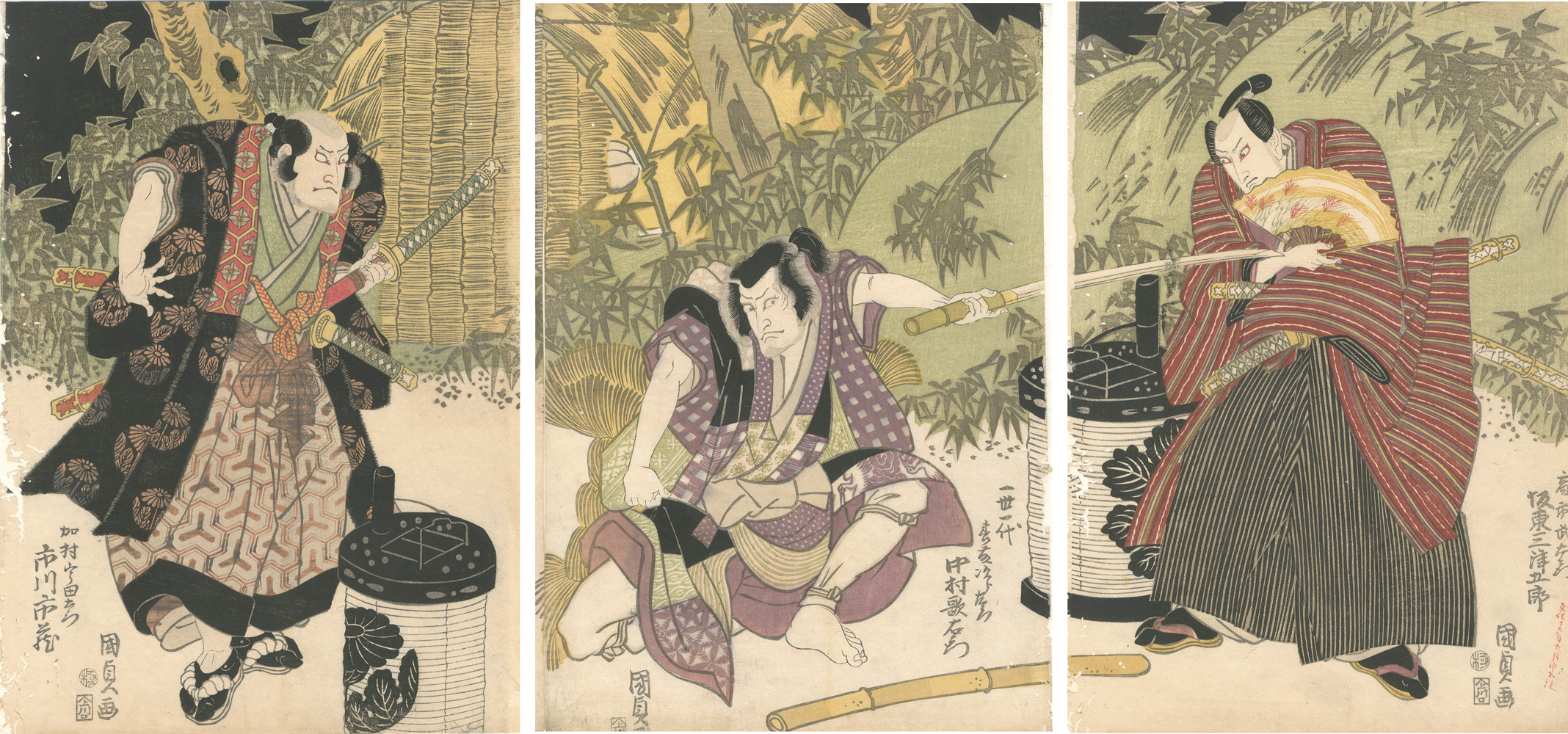 Kunisada I “Kabuki Play: Katakiuchi Tsuzure no Nishiki”