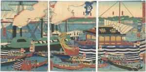 芳虎「東都芝浦之風景」