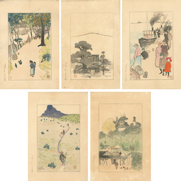 赤松麟作「阪神名勝図会より」