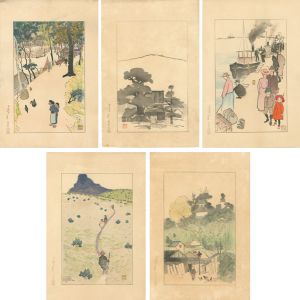 赤松麟作「阪神名勝図会より」