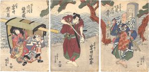 Kunisada I / Kabuki Play: Soga Hyoban Hiyoku Otoko [曽我評判比翼男]