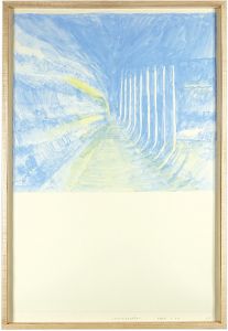 Wakabayashi Isamu / Blue drawing #23