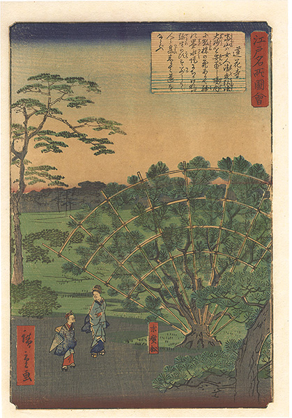 広重二代「江戸名所図会　蓮花寺」