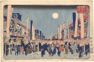 芳員「東都名所　芝居町の図」