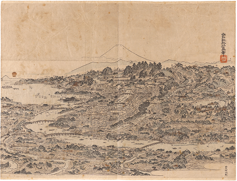 北尾政美「大江戸鳥瞰図」