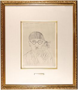 Fujita Tsuguharu (Leonard Foujita) / From le chien de pique:Self-portrait