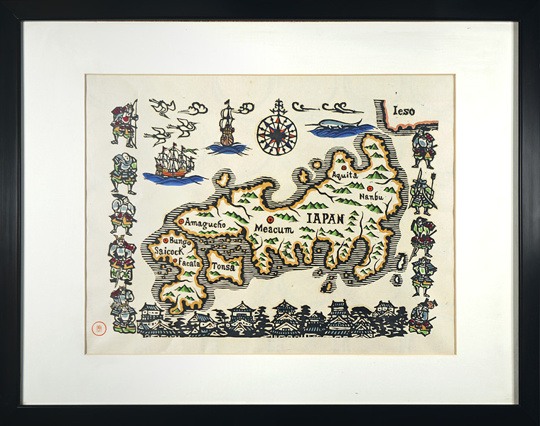 Kawakami Sumio “Japan old map”