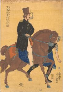 芳富「生写亜墨利加人之図」