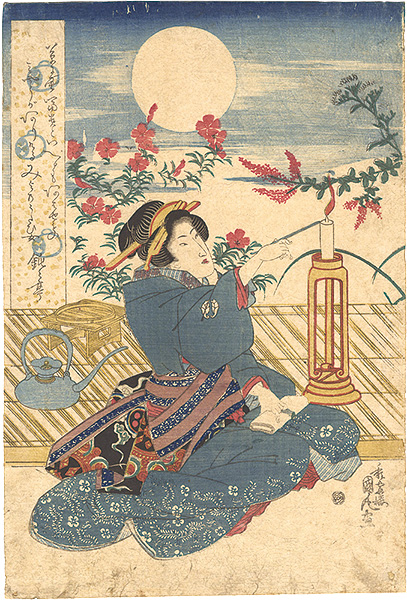 国丸「満月に美人（仮題）」